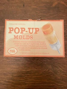 Williams Sonoma Pop Up Molds Popsicle Maker Old Fashioned Makes 6 Pops - Picture 1 of 21