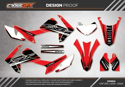 2012 2013 2014 2015 2016 2017 2018 2019 2020 CRF 250 L Graphics HONDA CRF250L Foto 1 de 4