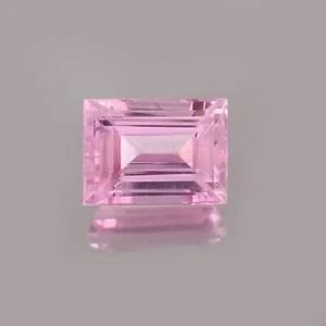 Natural Ceylon Pink Padparadscha Sapphire Loose Gemstone Baguette Cut 7.00 Ct - Picture 1 of 6