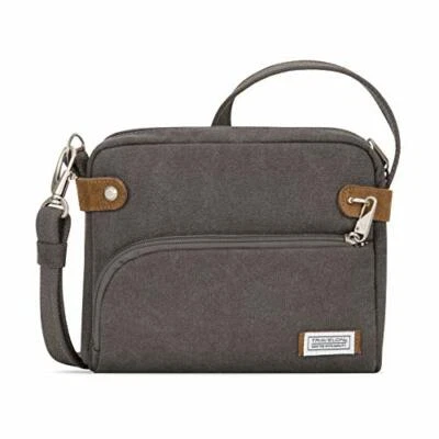 CROSSBODY BAG Anti-Theft Rear Zippered Pocket Heritage Pewter TRAVELON - Image 1 of 4