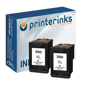 Tinta remanufacturada 300XL negra CC641EE para HP Photosmart C4680 C4795 - paquete doble - Imagen 1 de 1