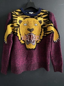 KENZO TRICOT TIGER SWEATER PULLOVER SIZE S - Picture 1 of 5
