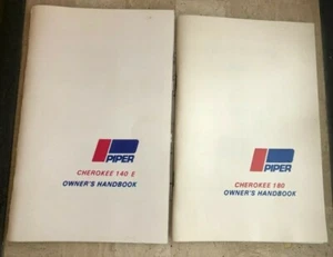 Piper Cherokee 140 E PA-28-140 761-489 180 PA-28-180 761-513 Owner's Handbooks - Picture 1 of 3
