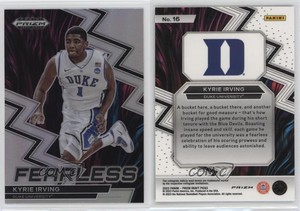 2023-24 Panini Prizm Draft Picks Fearless Silver Prizm Kyrie Irving #16