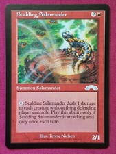 Magic The Gathering EXODUS SCALDING SALAMANDER single red card MTG