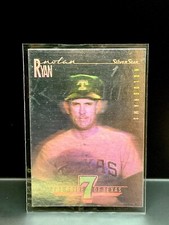 Nolan Ryan 1991 Field of Vision - Silver Star Hologram Tribute & Ticket #34 HOF