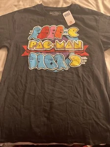 VINTAGE STYLE PAC-MAN PACMAN Video Game T-Shirt Medium NEW w/ TAG - Picture 1 of 4
