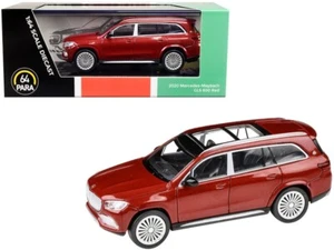 2020 Mercedes-Maybach GLS 600 with Sunroof Red Metallic 1/64 Diecast PA-55305 - Picture 1 of 1
