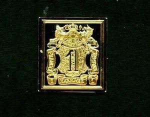 HANOVER 1850 GOLD PLATED SILVER STAMP ON STAMP INGOT STAMPS ON STAMPS 16030 - Picture 1 of 1
