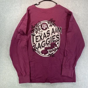 Texas A&M Shirt Men’s 2XL Red Aggies Long Sleeve Big Graphic Football Basketball - Picture 1 of 11