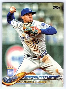 2018 Topps Series 1 Base # 72 Cheslor Cuthbert - Kansas City Royals - Picture 1 of 2