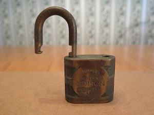 Candado con cerradura vintage YALE Southern California Edison Company SIN LLAVE - Imagen 1 de 13