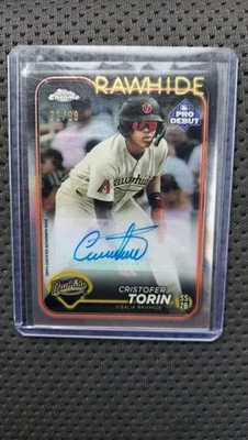 2024 Topps Chrome  Pro Dedut  Cristofer Torin Auto /99🔥🔥🔥 - Image 1 of 2