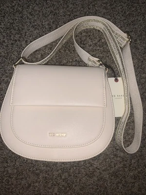 Bolso Bandolera NUEVO CON ETIQUETAS TED BAKER London Beige Claro Prístino Foto 1 de 4