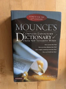 Mounce's Complete Expository Dictionary of Old and New Testament Words -  BIBLE - Foto 1 di 4