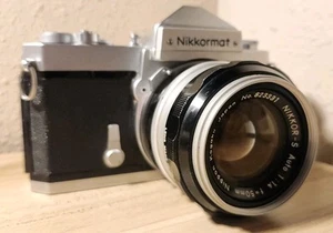 Nikon Nikkor-S Auto 50mm f/1.4 Lens With Nikkormat FT Camera - Picture 1 of 11