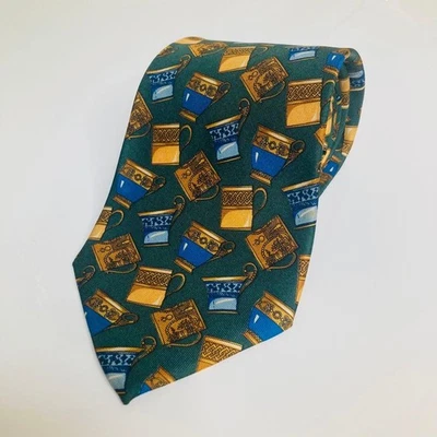 Gucci Corbata Diseño Taza de Té Verde Sin Usar Clásico Negocios Foto 1 de 3