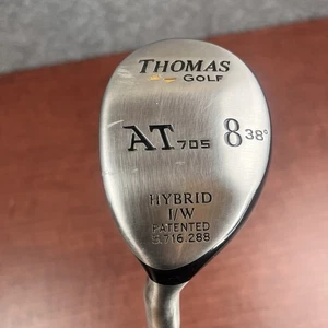Thomas Golf AT 705 8 Hybrid 38° Graphite Regular Flex Shaft Mens LH Golf Club - Picture 1 of 12