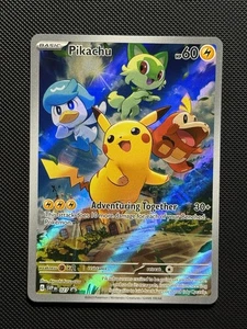 Pikachu 027 Promo Holo SVP Black Star Promo Paldea Evolved Pokémon TCG CASI NUEVO A - Imagen 1 de 2