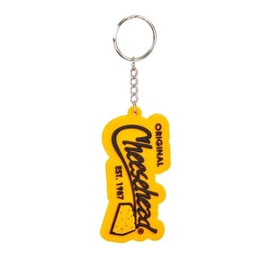 Cheesehead PVC Key Chain - Picture 1 of 1
