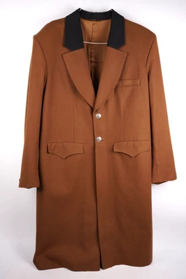 Vintage Pioneer Wear Chester Coat Men's Large Brown Lined Wool Button Front - Image 1 of 4