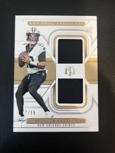 2024 National Treasures Rookie Dual Jersey Spencer Rattler RC # 7/99 SAINTS - Picture 1 of 2