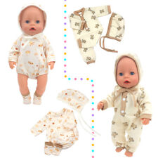 COSDOLL Dolls Baby Clothes-2 Set Outfits for 14"- 16" Reborn Baby Dolls Clothing