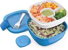 Bentgo Salad BPA-Free Lunch Container with Large 54-oz Salad Bowl, 4-Compartment