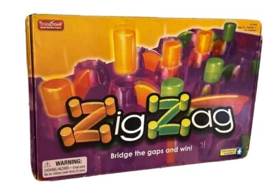 Educational Brain Building Zig Zag Family Game Ages 6+ Used Complete Free Ship - Image 1 of 4