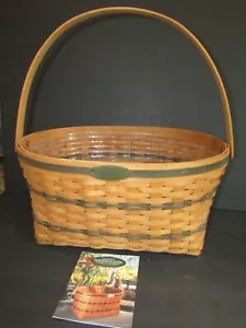 Longaberger 1995 Edition TRADITIONS COLLECTION Korb grün LINER Schwenkgriff - Bild 1 von 11