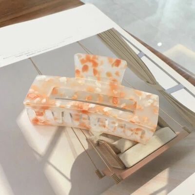 Women Large Hair Claw Rectangle Hair Clips Hairpin Crab Claws Hair Accessories⇓ - Image 1 of 4