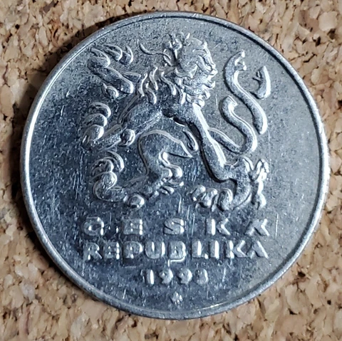 1993 Czech Republic 5 Korun Coin Cover