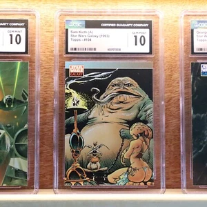 Jabba the Hutt - 1993 Star Wars Galaxy #104 - Sam Kieth Art - CGC 10 GEM MINT - Picture 1 of 4