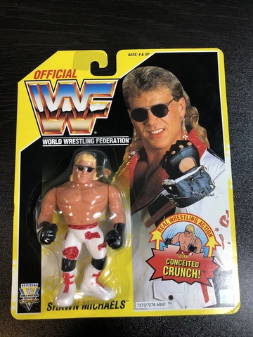 VINTAGE WWF WWE SHAWN MICHAELS  HBK U.S. Yellow Card Series 7 1993 Hasbro Titan Cover