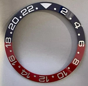 Ceramic Bezel Insert Fits 40mm 116710 Rolex GMT Master II PEPSI Blue Red - Picture 1 of 7