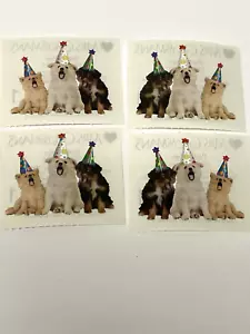 Mrs. Grossman's Menge 4 Module Party Hunde Aufkleber 2011 2" x 1 3/4" - Bild 1 von 4