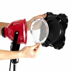 800W Video Continuous Red Head Light with Gel Color Filter+Wooden Clip+Bulb Kit - Picture 1 of 11