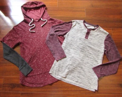 SGR & INTERNATIONAL REPORT ~Men's S M ~ Hooded Sweatshirt & Henley Shirt Lot C11 - Image 1 of 4