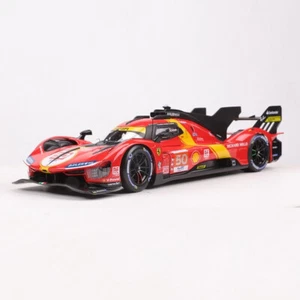 BBURAGO 1:18 2023 FERRARI 499P 3L #50 24h Le Mans Diecast Model CAR NEW IN BOX - Picture 1 of 6
