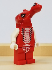 Fangdam LEGO Ninjago Minifigure njo048 9457 9445 9571 Red Snake Two Heads