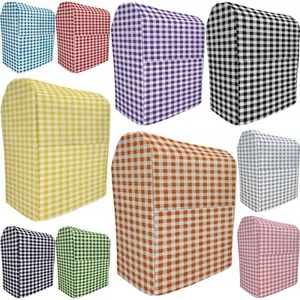 Cubierta de guinga a cuadros compatible con mezclador de pie Hamilton Beach 4 cuartos (10 colores) - Imagen 1 de 11