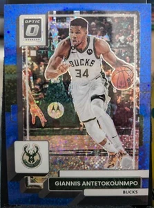 Giannis Antetokounmpo /180 Blue Sparkle - 2022-23 Donruss Optic #75 - Bucks - Imagen 1 de 2