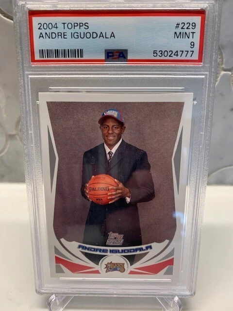 2004 TOPPS ANDRE IGUODALA RC HOF SOON #229 PSA MINT 9-ALL STAR BALLER Nice card. - Image 1 of 2