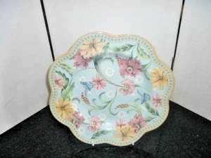 Spode Exotic Garden Unused Scalloped Edge Plate 9.7" - Picture 1 of 3
