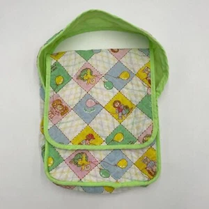 Vintage Cabbage Patch Wickeltasche Buch Handtasche gesteppt Spiel Patchwork Print weiß - Bild 1 von 11