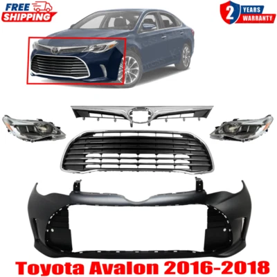 前保险杠盖和格栅组件带车头灯适用于 2016 - 2018 年丰田 Avalon — 第 1/4 张图片