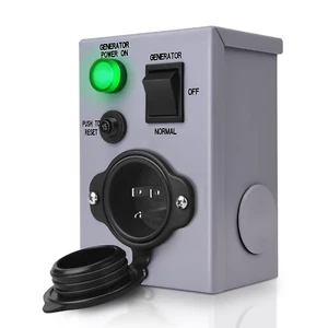 Interruttore di trasferimento generatore 15 amp 120 V con interruttore, scatola di aspirazione, Wat - Foto 1 di 9