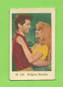 1961 Dutch Gum Card H #126 Brigitte Bardot