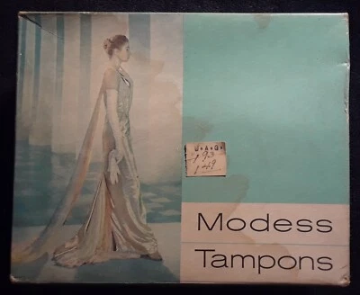 1940's Modess Super Tampons Sealed Box Of 40 -  Rare Vintage Feminine Hygiene! - Image 1 of 4