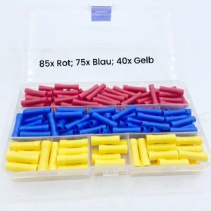 200-tlg Stossverbinder PVC Isoliert Kabel Quetsch verbinder Sortiment Set - Bild 1 von 5